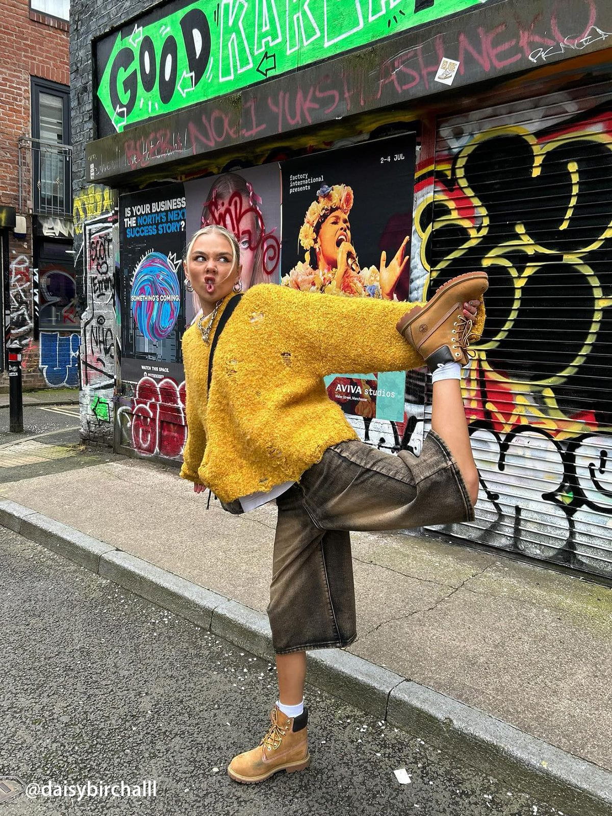 Aelfric Eden Vintage Washed Longline Jorts - Image 6