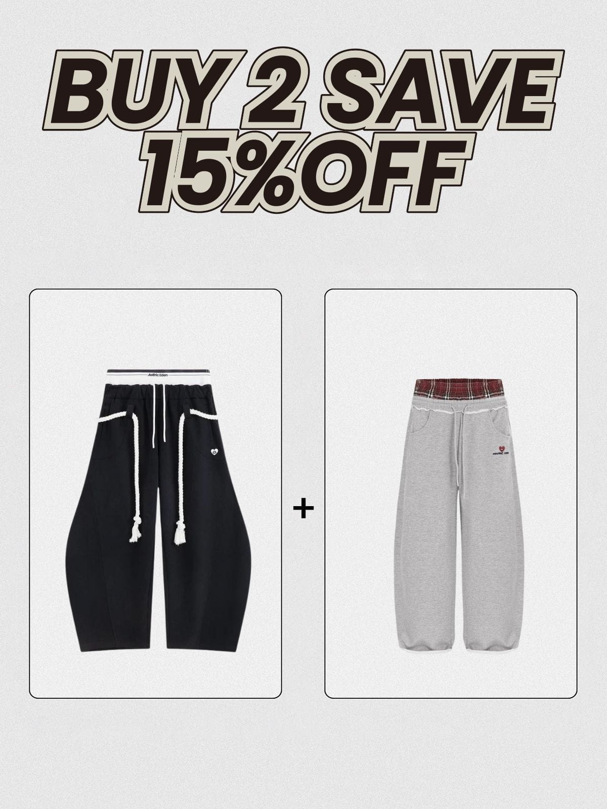 Aelfric Eden Double Waist Super Baaggy Barrel Sweatpants - Image 7