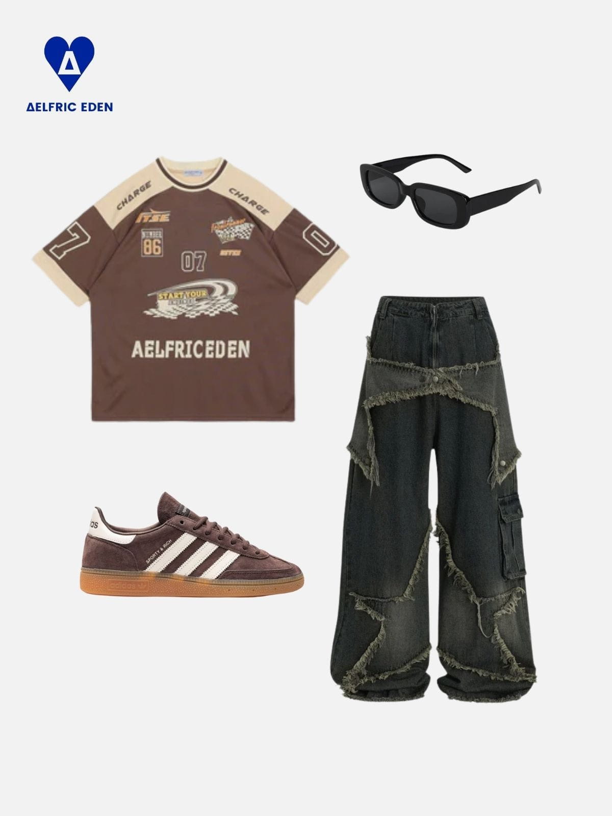 Aelfric Eden Star Baaggy Jeans - Image 3