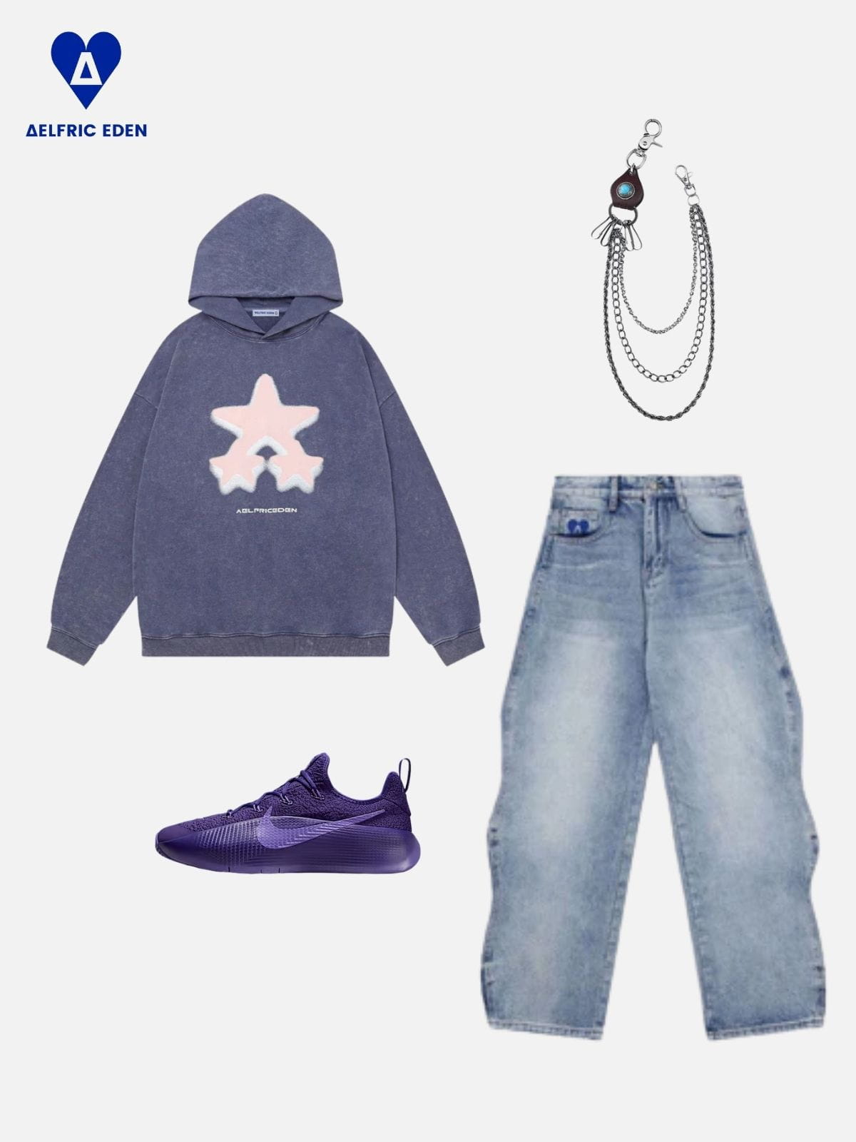 Aelfric Eden Blurring Eden Star Hoodie - Image 5