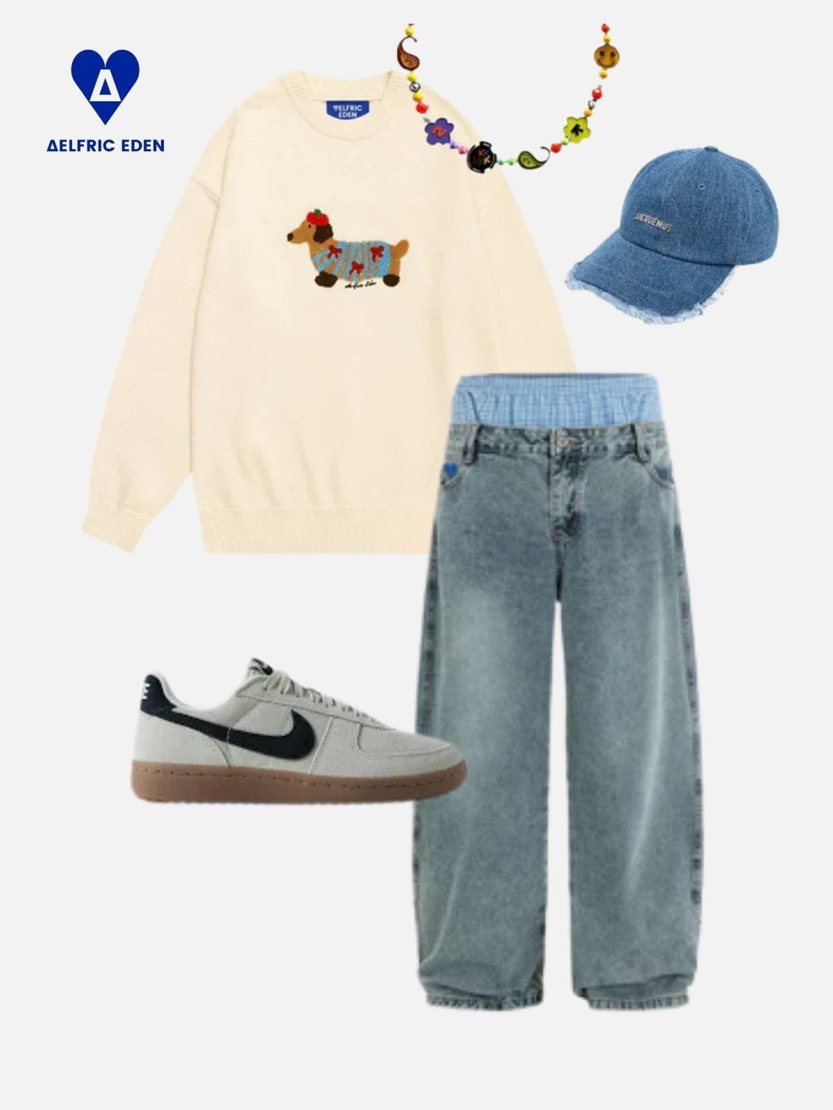 Aelfric Eden Cartoon Dachshund Sweater - Image 4